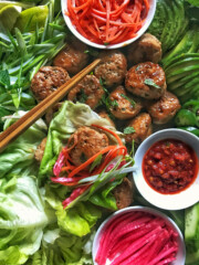 asian chicken meatballs