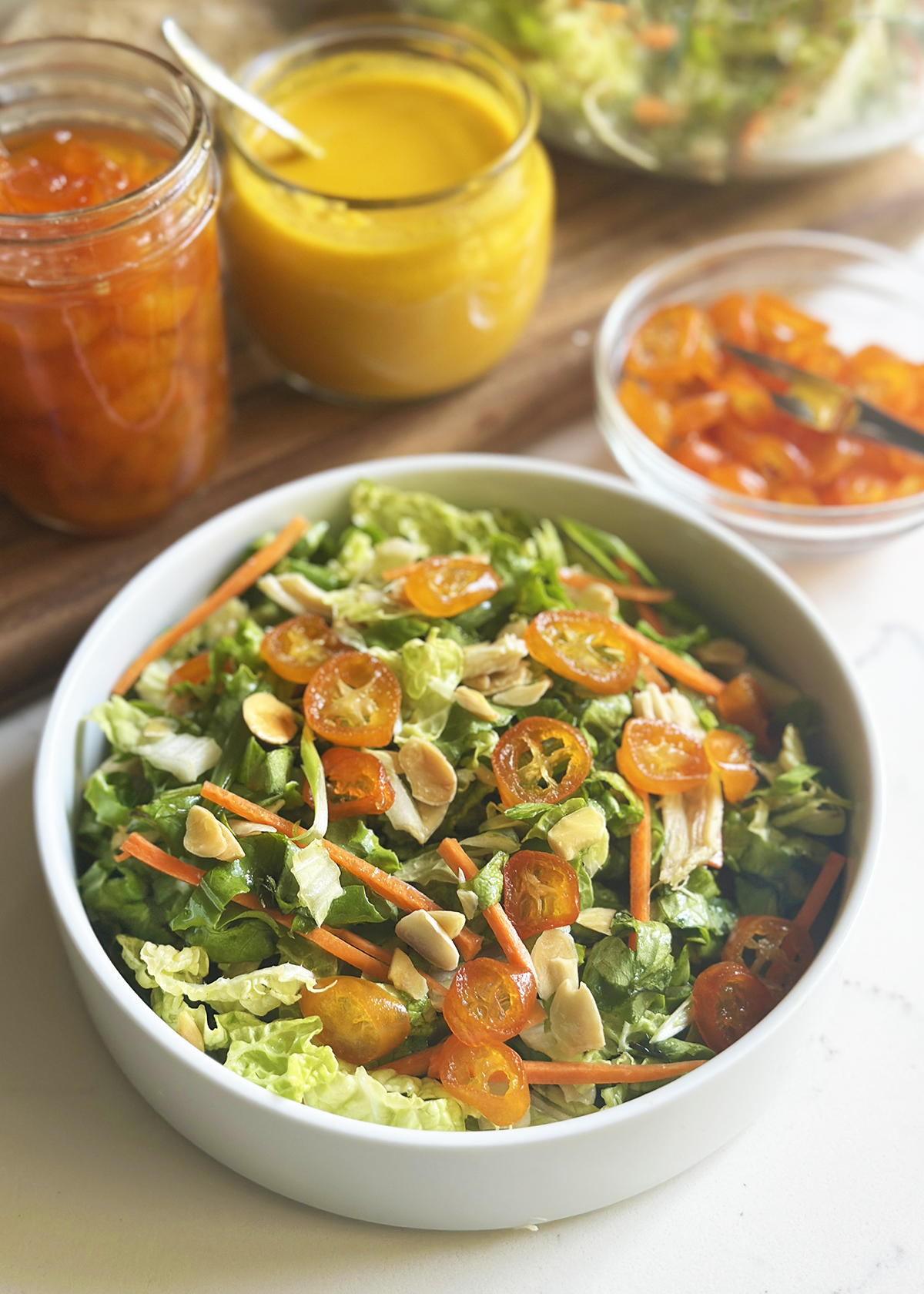 candied kumquats in salad