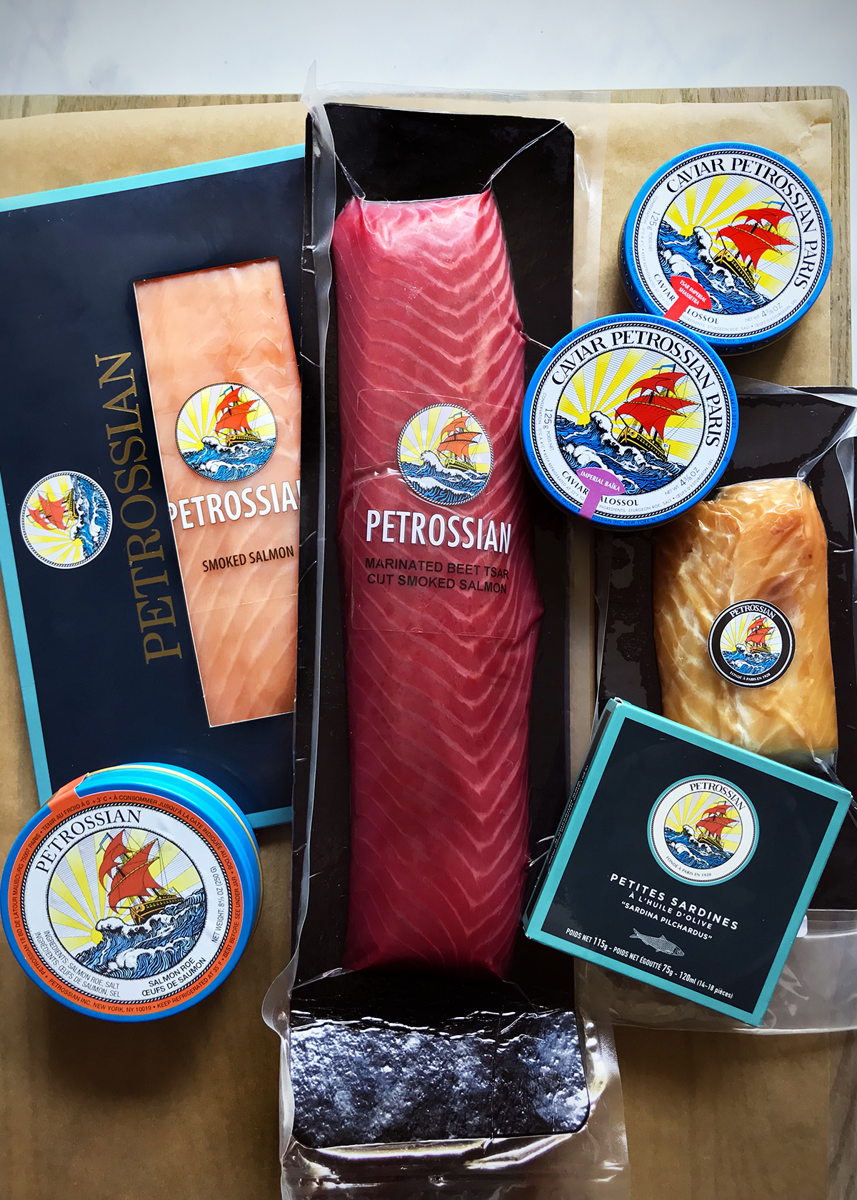 caviar and smoked salmon platter ingredients