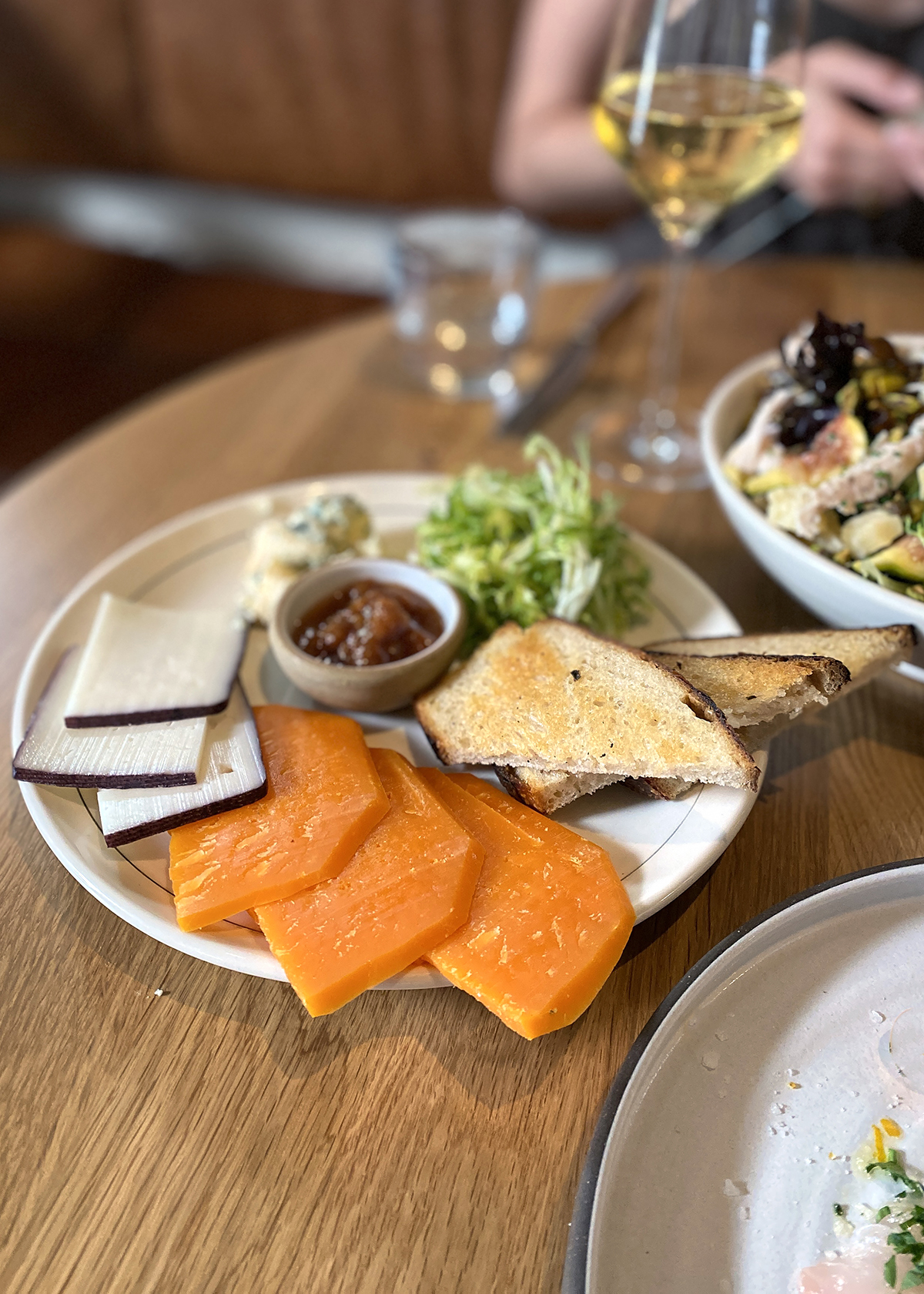 cheese plate, bell's restaurant, los alamos