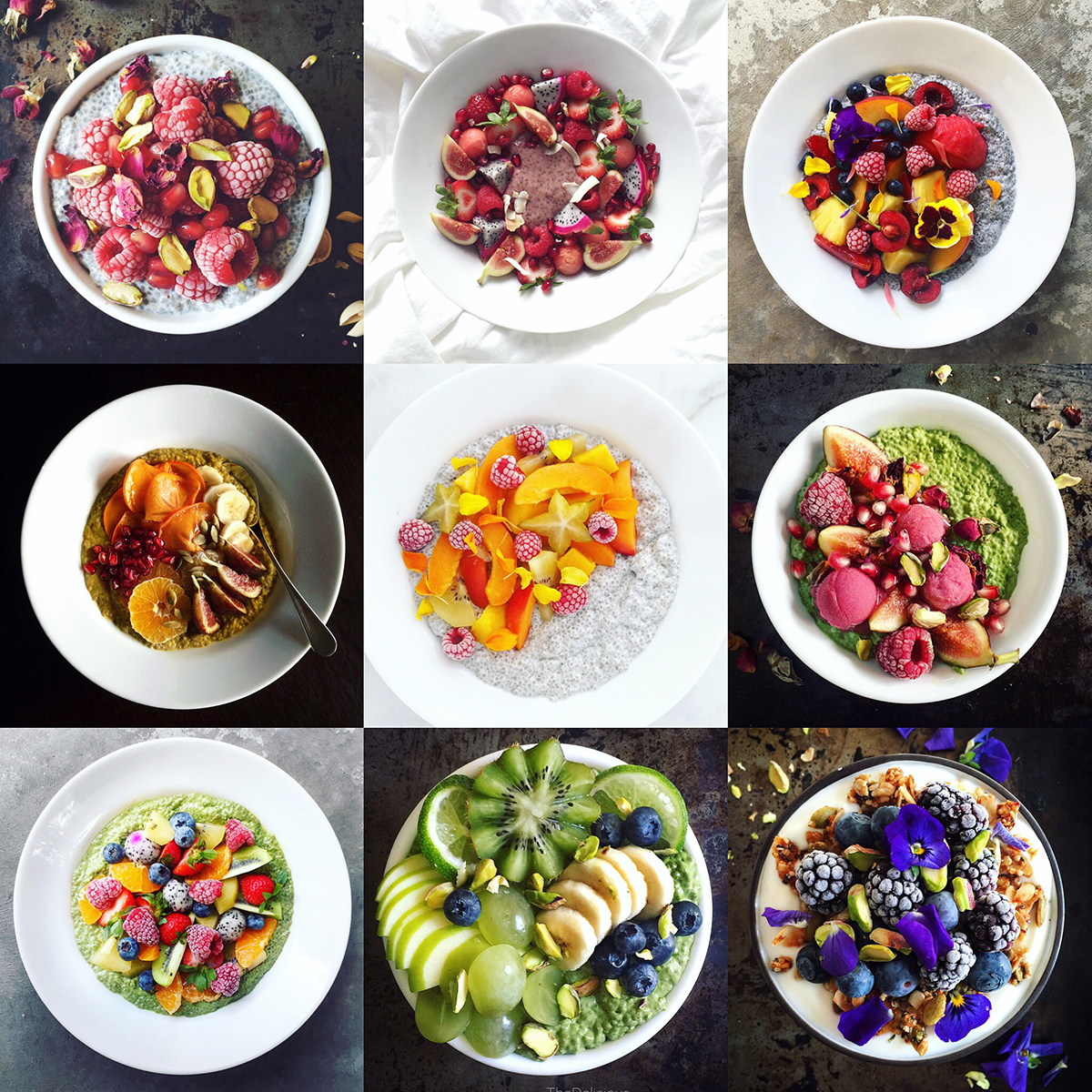 chia seed pudding, garnish and topping ideas