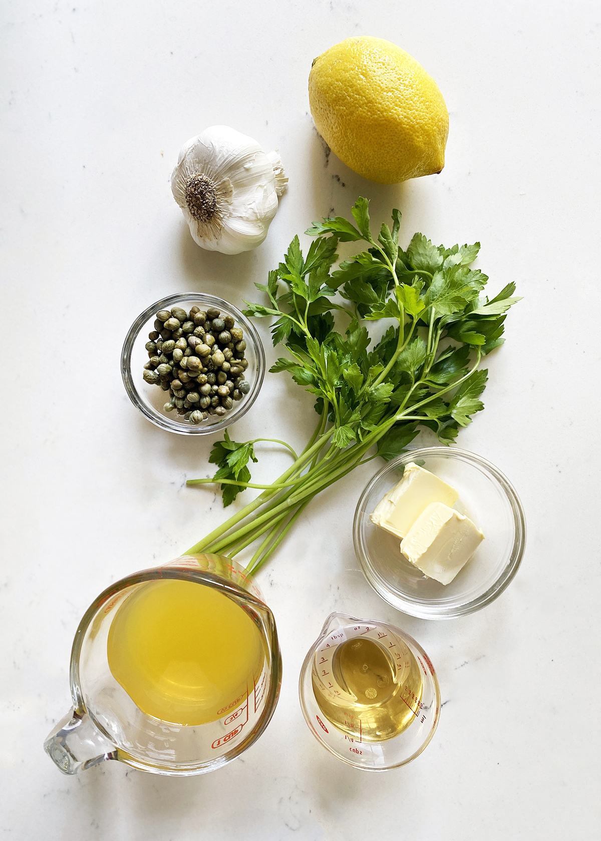 lemon garlic capers parsley butter stocks piccata sauce ingredients