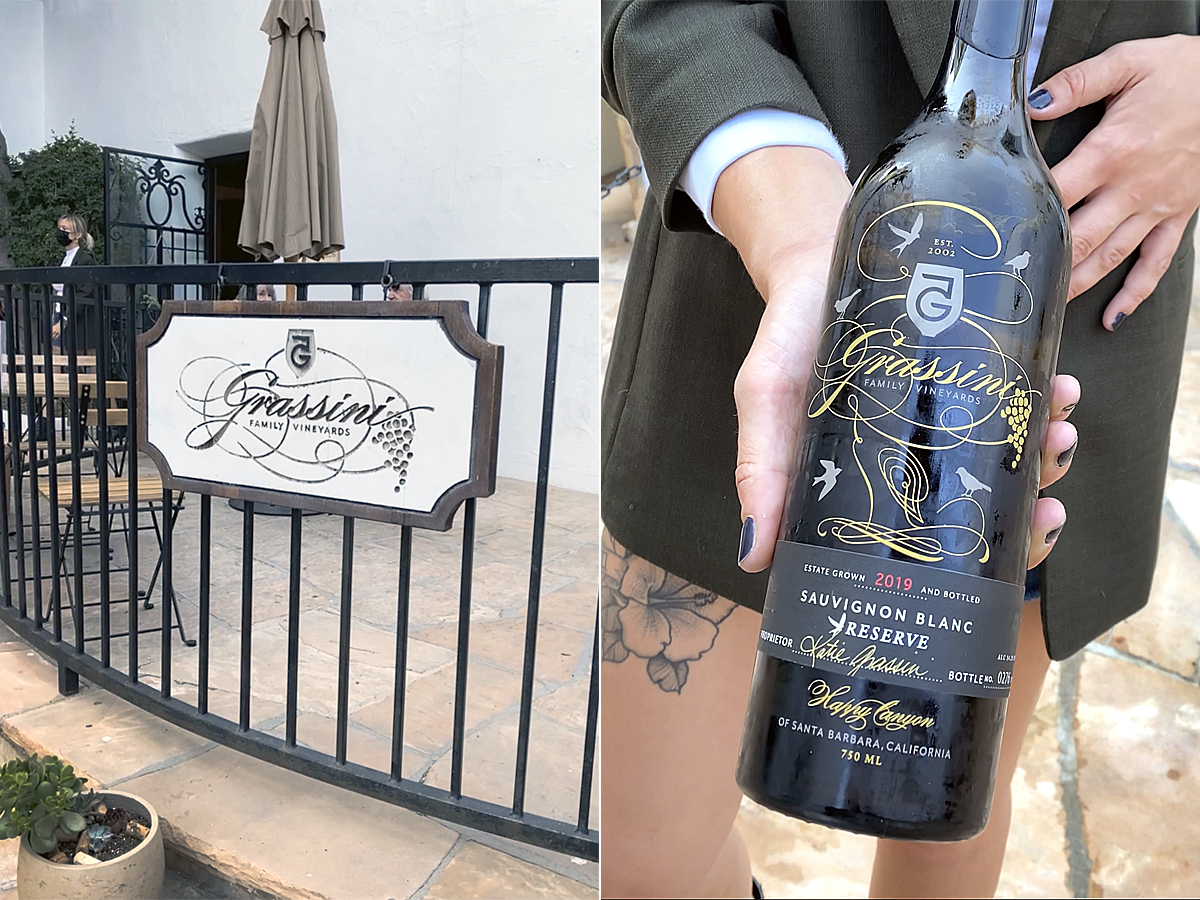 grassini family vineyards santa barbara tasting room, sauvignon blanc