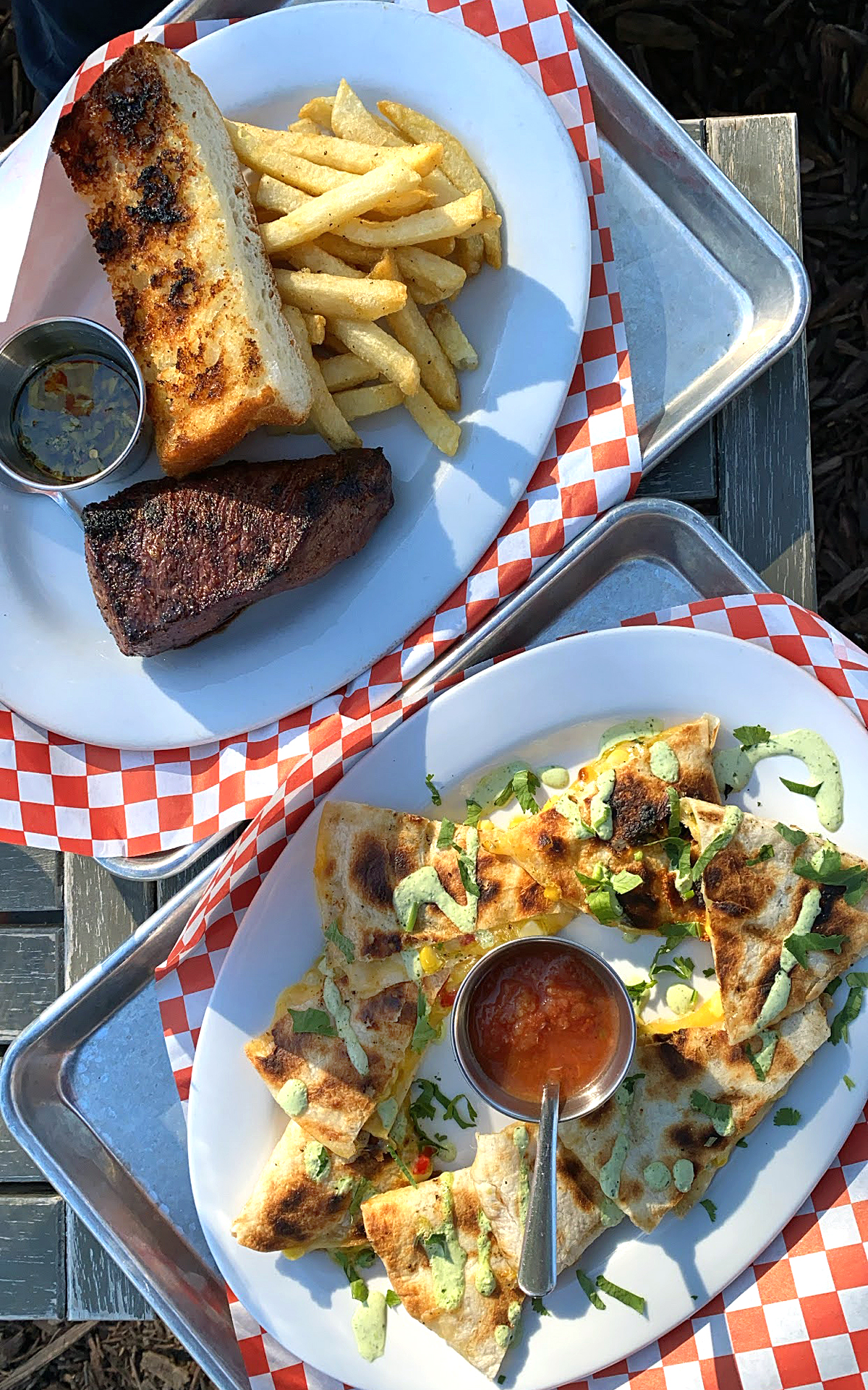 steak, quesadilla at Hitching Post 2, Solvang, Santa Baraba