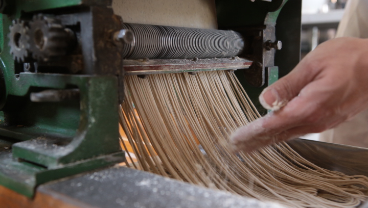 fresh made soba noodles