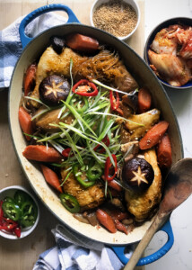 dak jjim, jjim dak, korean braised chicken