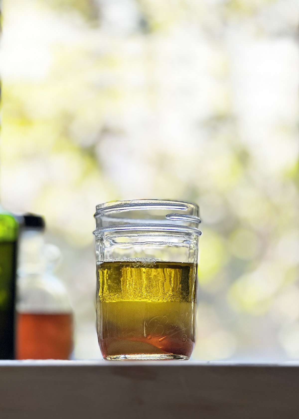 kale salad dressing in jar