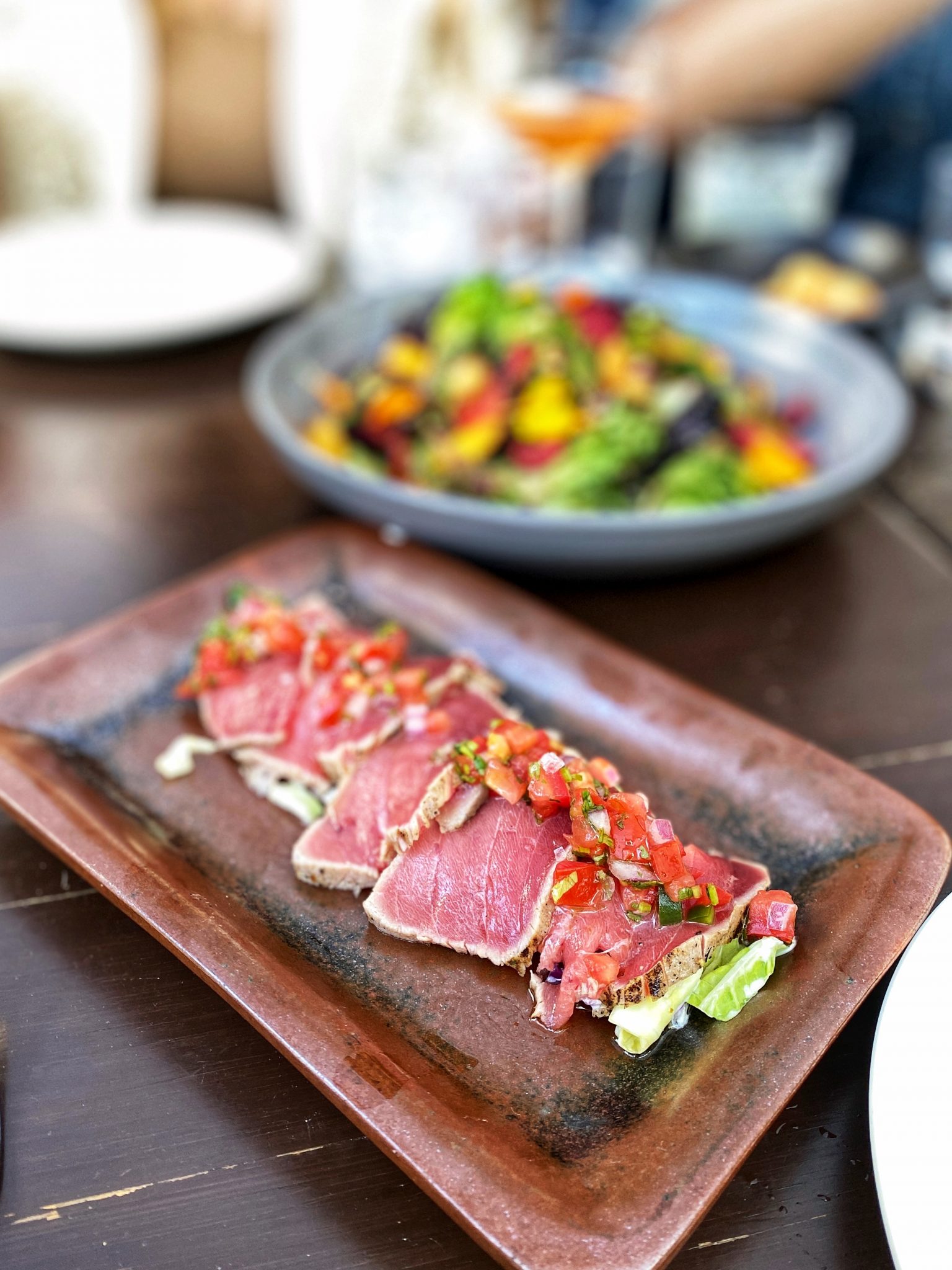 La Paloma Cafe, Santa Barbara, seared tuna