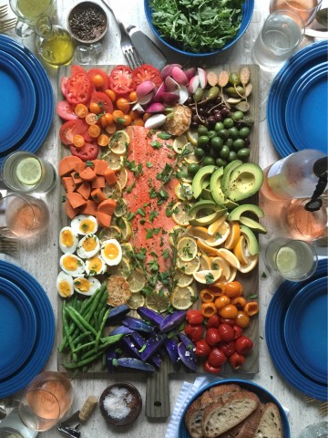 salmon nicoise salad
