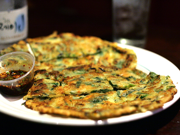 OB Bear, koreatown restaurant - leek pancake