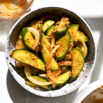 oi muchim, korean spicy cucumber salad banchan