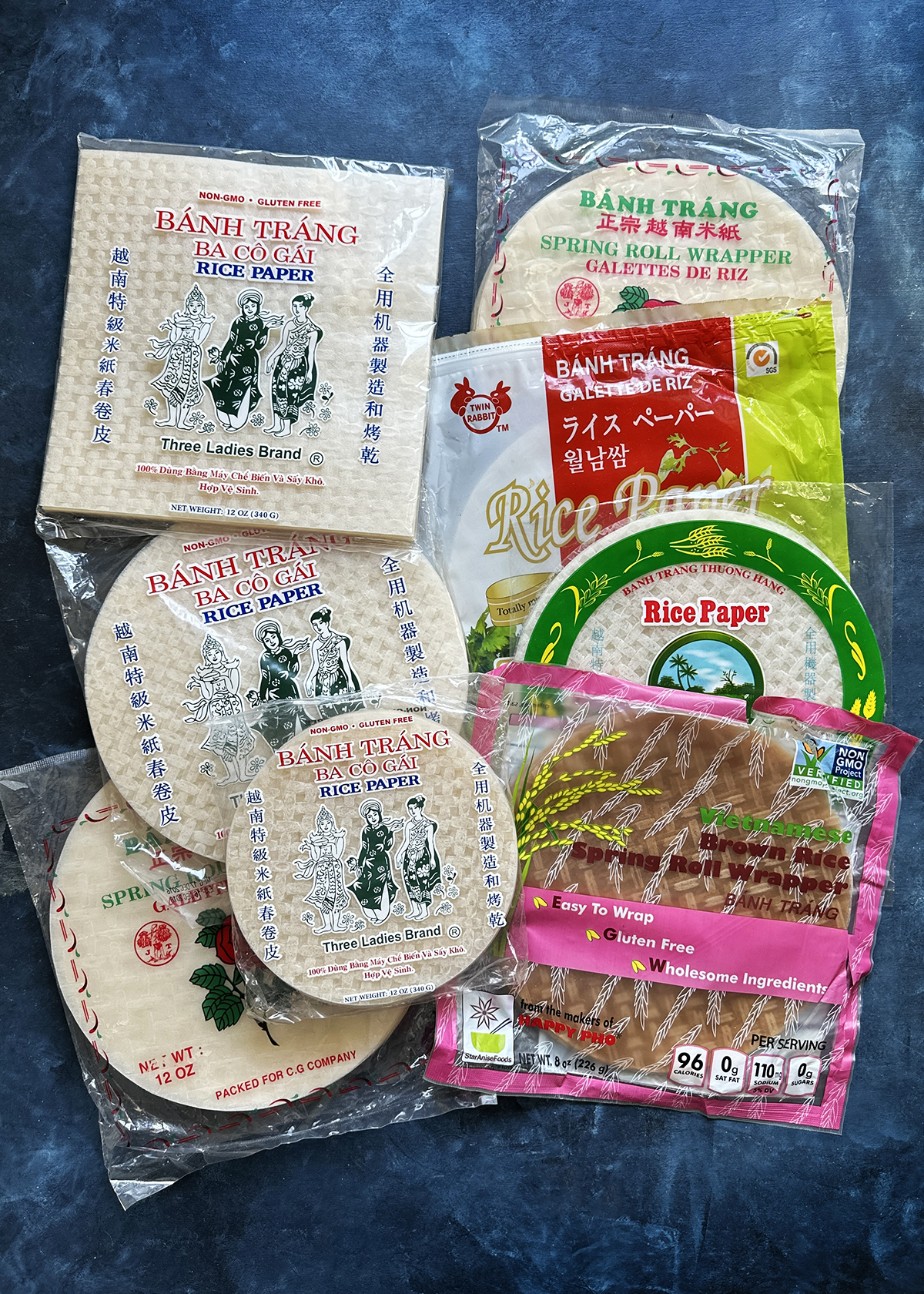rice paper types for spring rolls