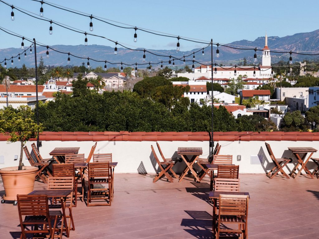 rooftop canary kimtpon hotel, santa barbara