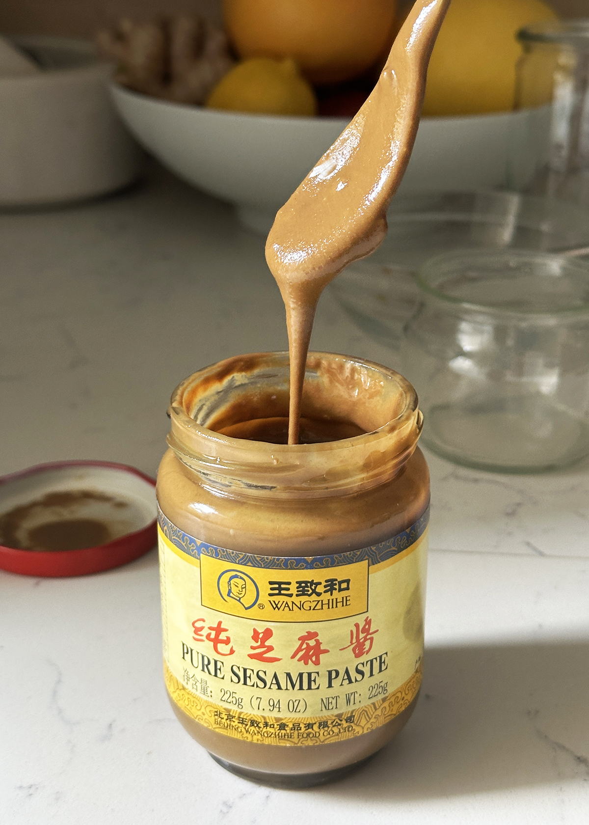 asian sesame paste jar