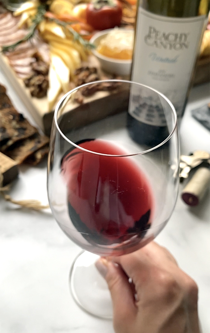 zinfandel red wine in glass, paso robles